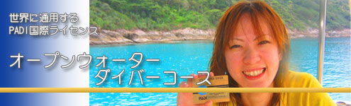 オープンウォーターダイバーコース