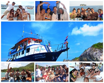 仲間とダイビングツアー